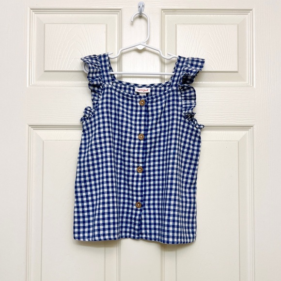 Cat & Jack Other - Cat & Jack Checkered Print Babydoll Top Size 7-8 Medium